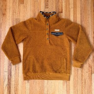 Cinch Women's Gold Polar Fleece Sherpa Pullover